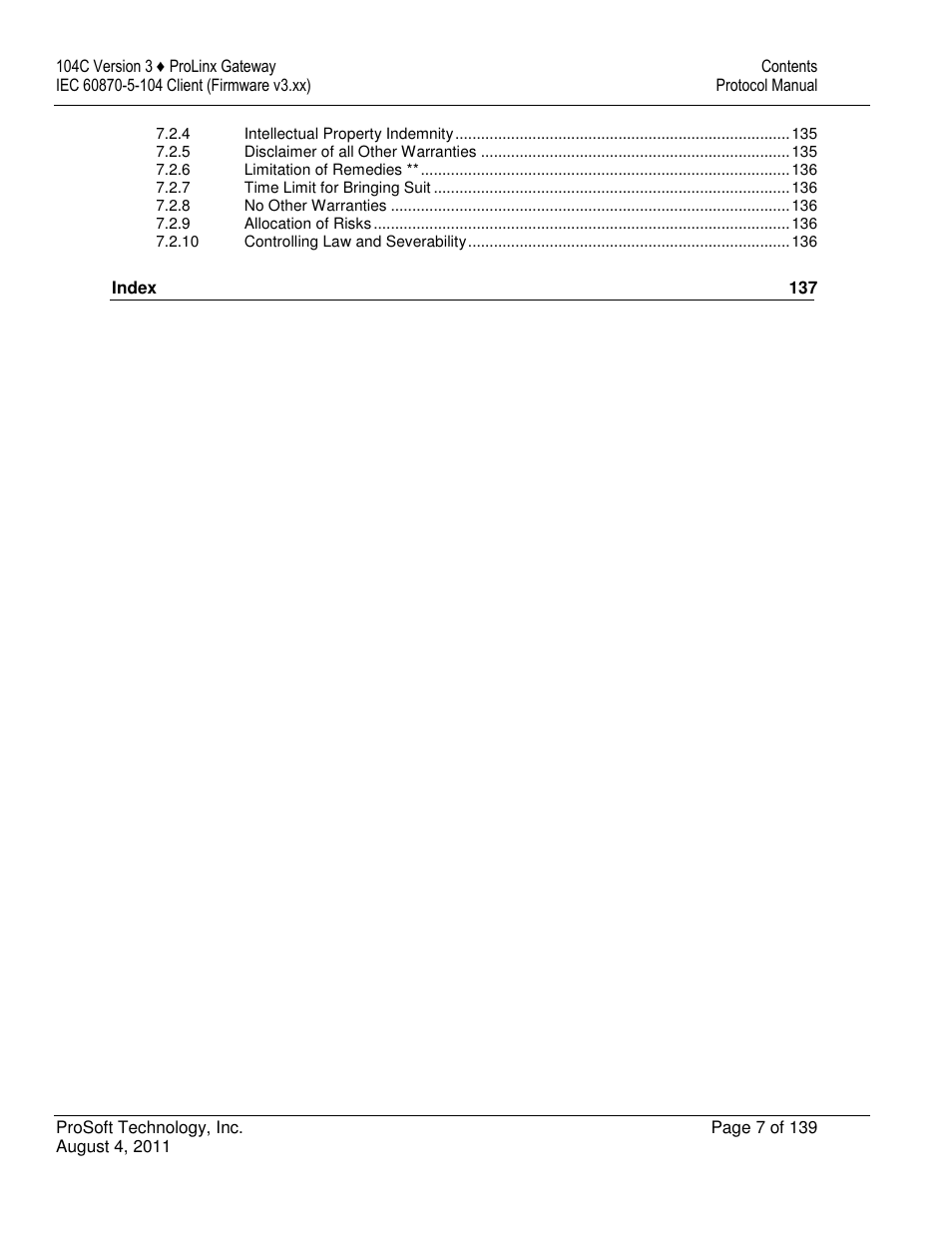 ProSoft Technology 5201-DFNT-104C User Manual | Page 7 / 139