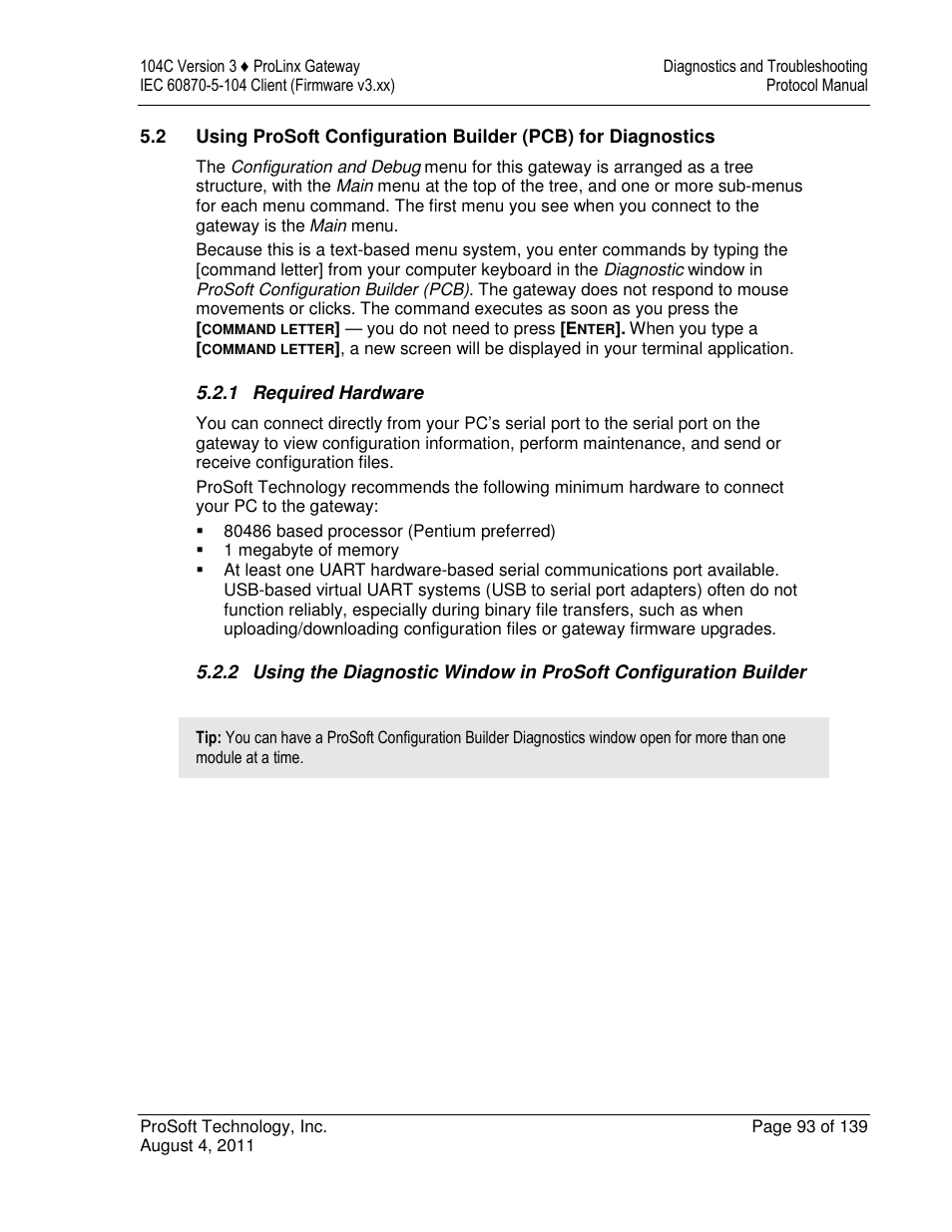 ProSoft Technology 5201-DFNT-104C User Manual | Page 93 / 139