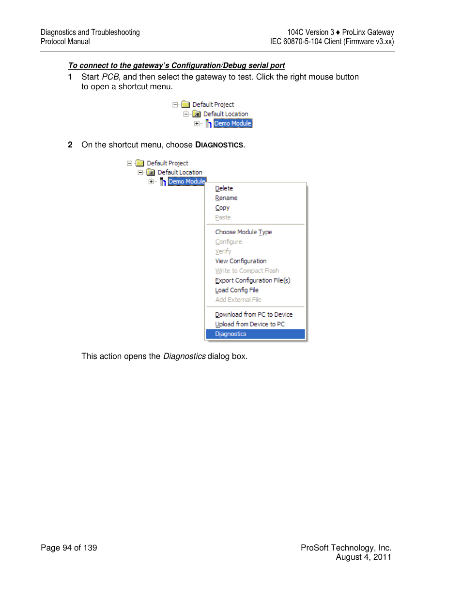 ProSoft Technology 5201-DFNT-104C User Manual | Page 94 / 139