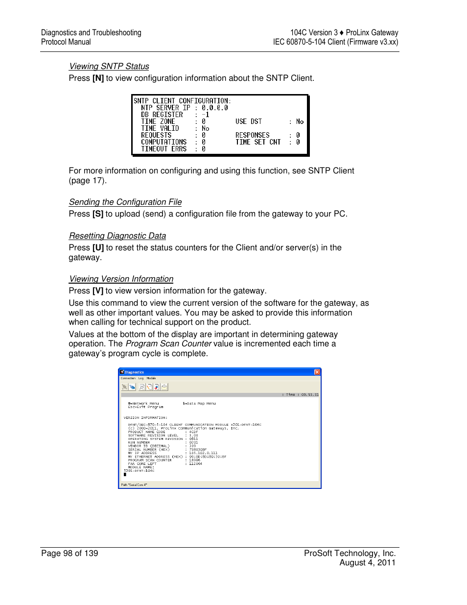 ProSoft Technology 5201-DFNT-104C User Manual | Page 98 / 139