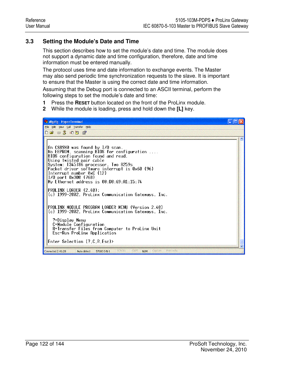 ProSoft Technology 5105-103M-PDPS User Manual | Page 122 / 144