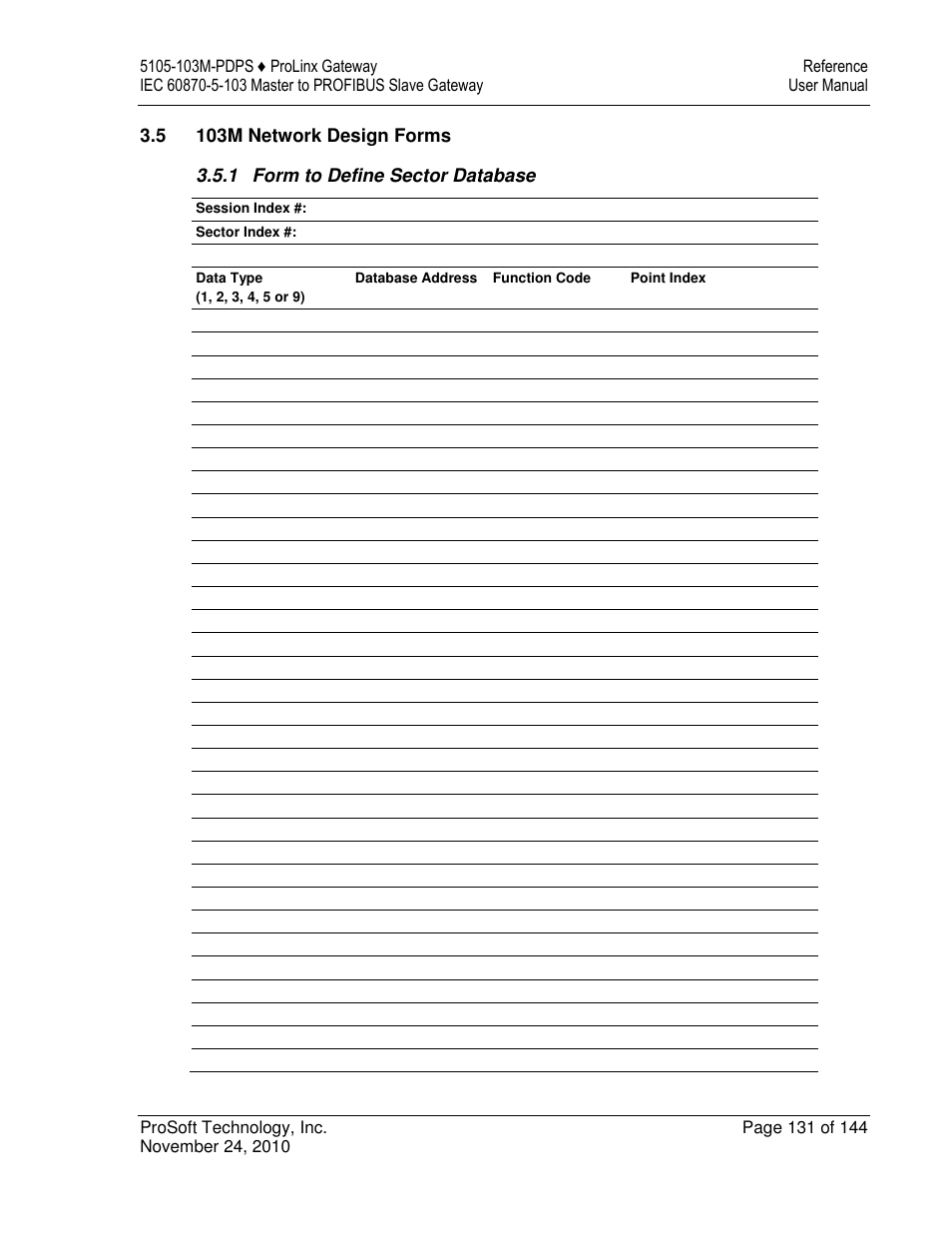 ProSoft Technology 5105-103M-PDPS User Manual | Page 131 / 144