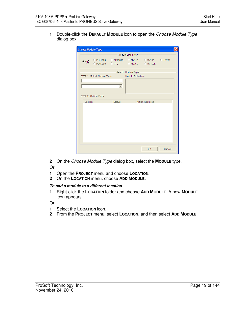 ProSoft Technology 5105-103M-PDPS User Manual | Page 19 / 144