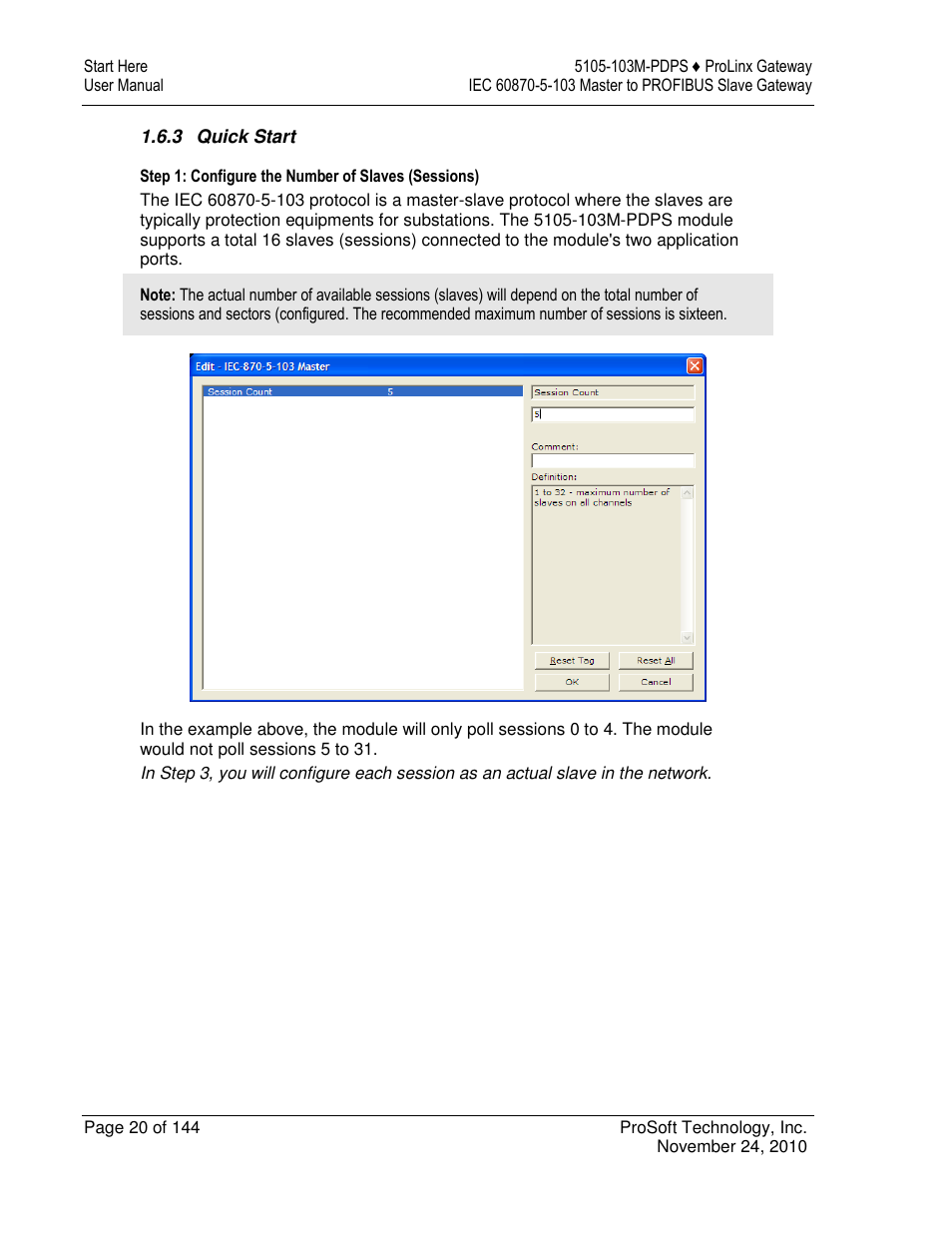 ProSoft Technology 5105-103M-PDPS User Manual | Page 20 / 144