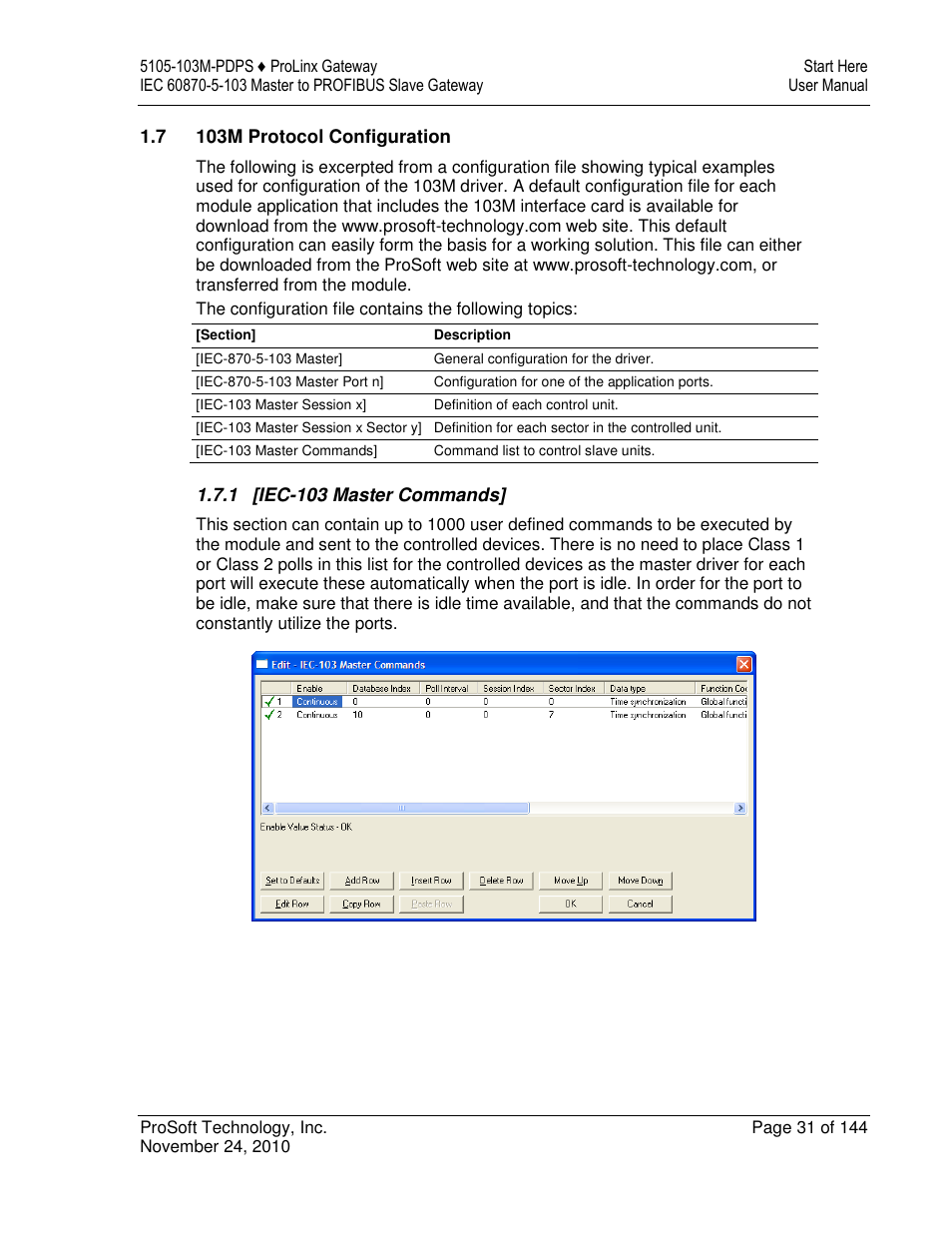 ProSoft Technology 5105-103M-PDPS User Manual | Page 31 / 144