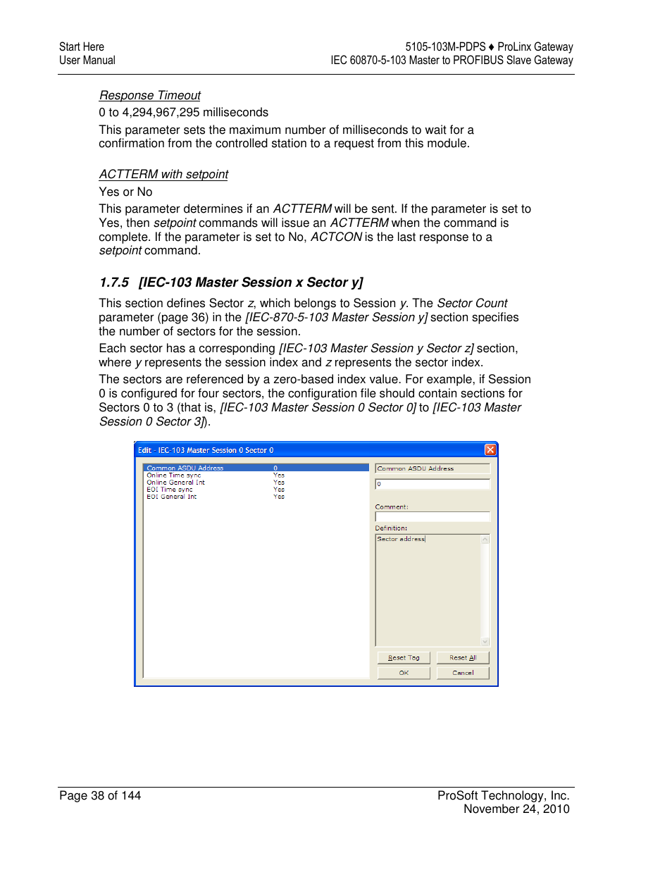 ProSoft Technology 5105-103M-PDPS User Manual | Page 38 / 144