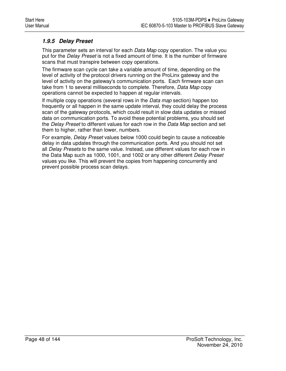 ProSoft Technology 5105-103M-PDPS User Manual | Page 48 / 144