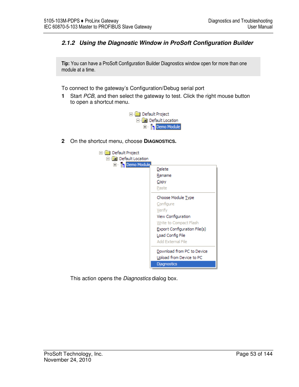 ProSoft Technology 5105-103M-PDPS User Manual | Page 53 / 144