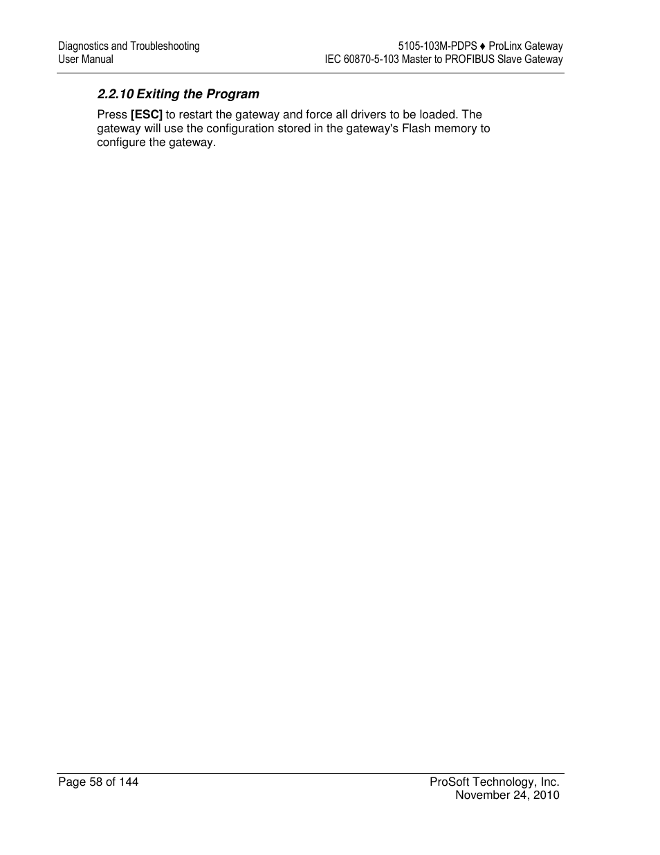 ProSoft Technology 5105-103M-PDPS User Manual | Page 58 / 144
