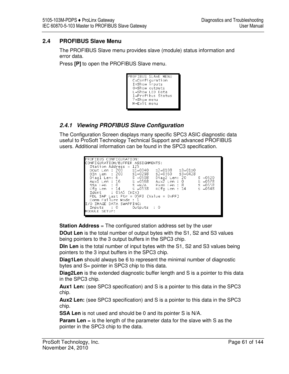 ProSoft Technology 5105-103M-PDPS User Manual | Page 61 / 144