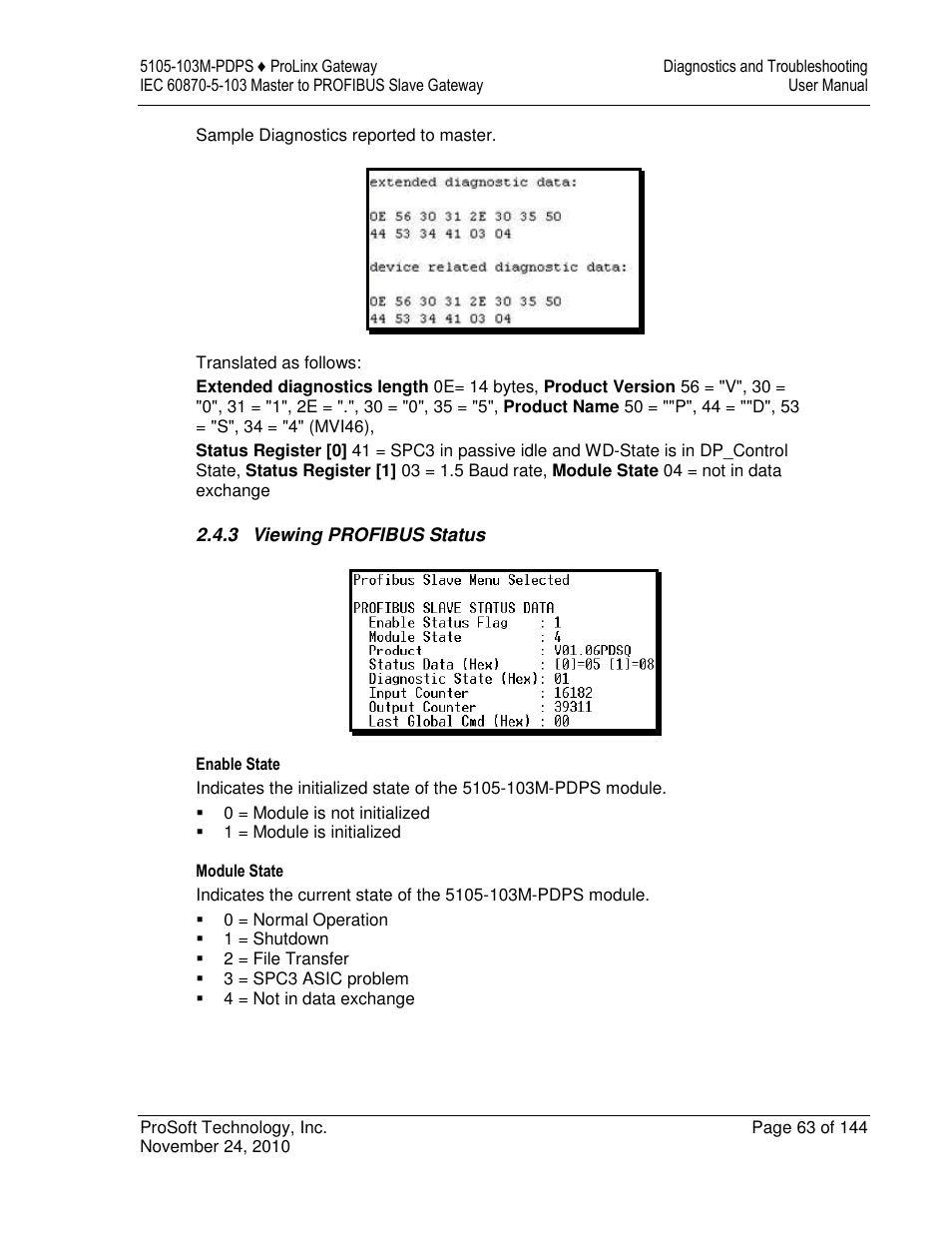ProSoft Technology 5105-103M-PDPS User Manual | Page 63 / 144