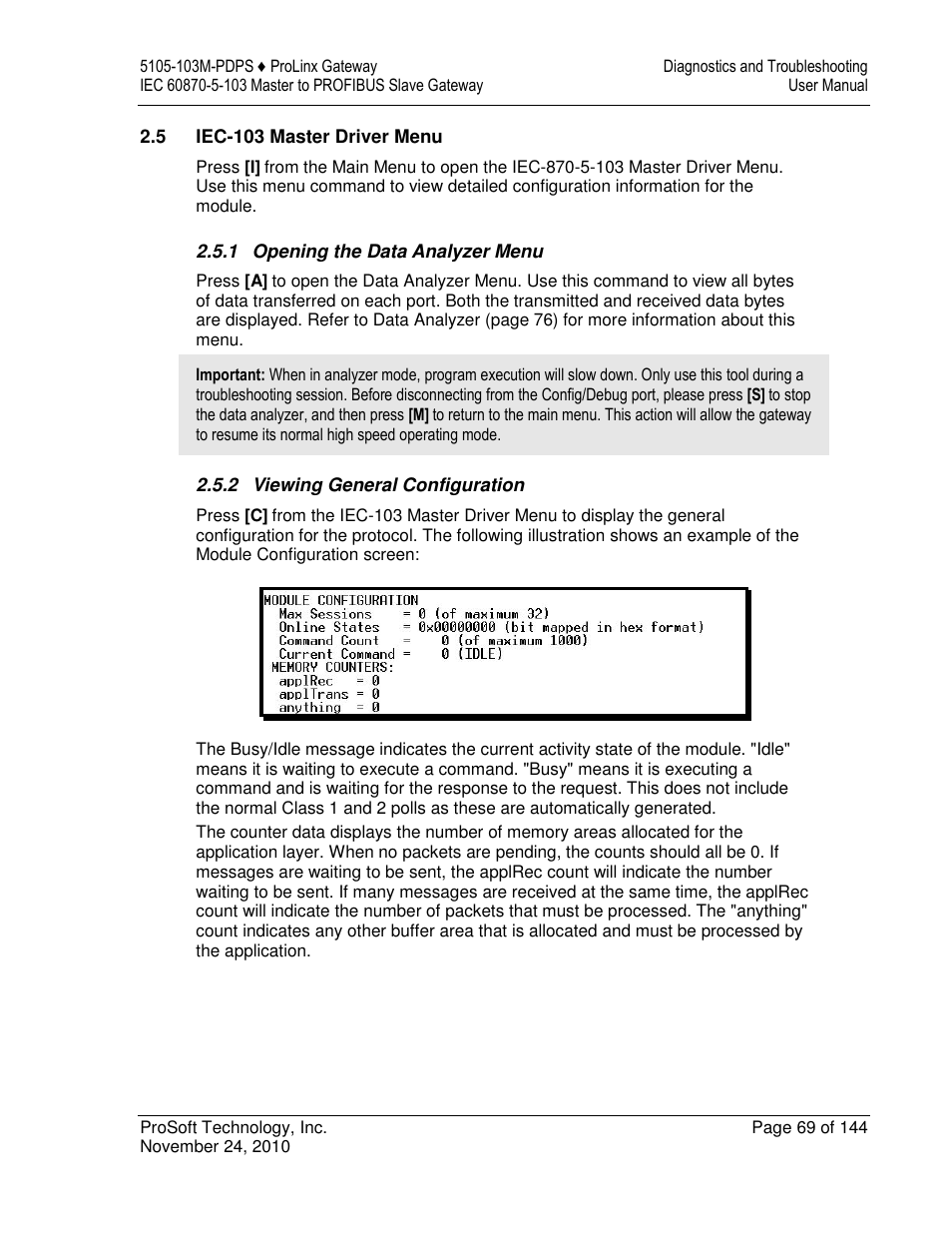 ProSoft Technology 5105-103M-PDPS User Manual | Page 69 / 144
