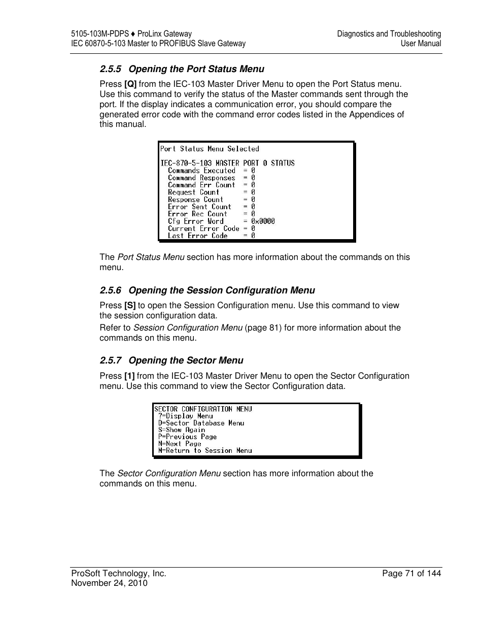 ProSoft Technology 5105-103M-PDPS User Manual | Page 71 / 144