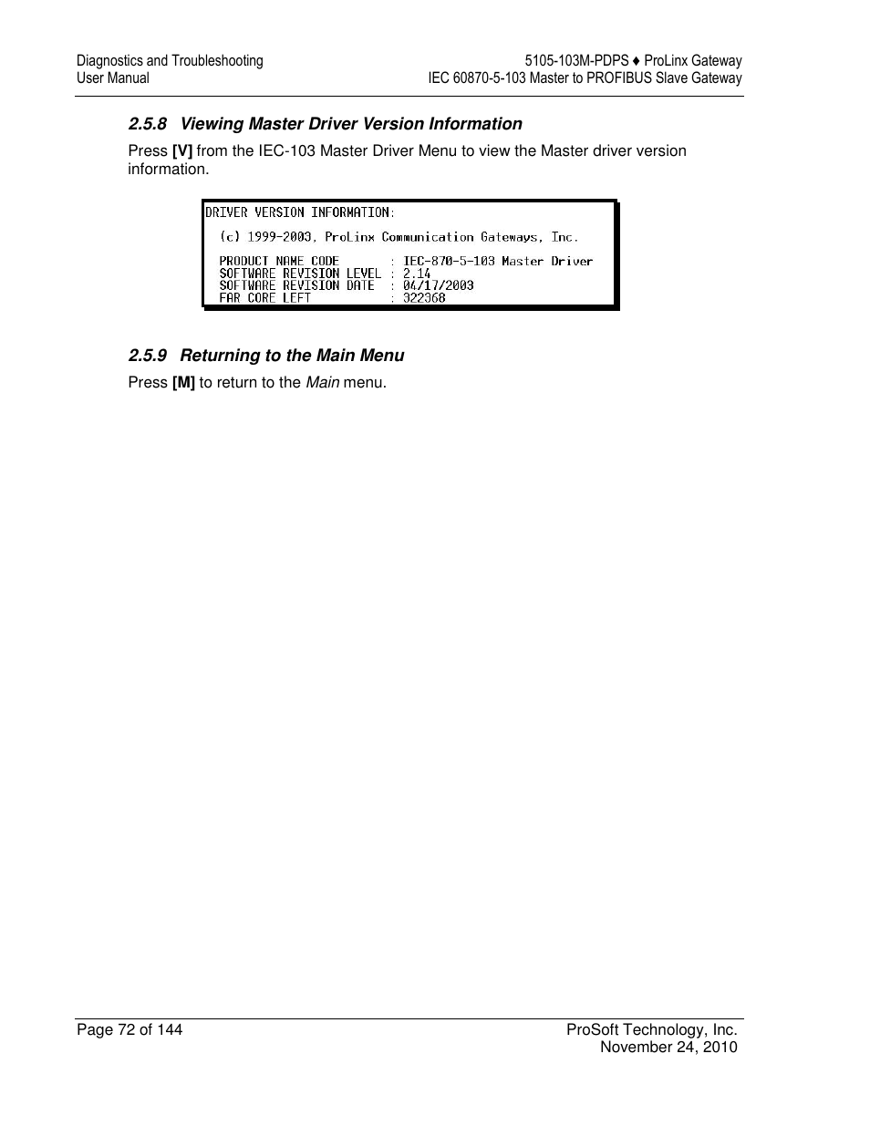 ProSoft Technology 5105-103M-PDPS User Manual | Page 72 / 144