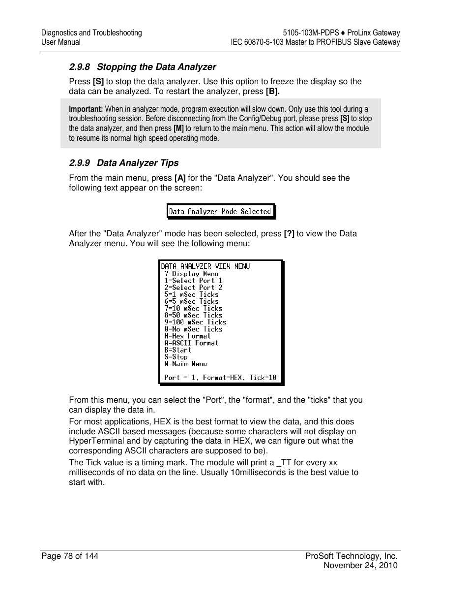 ProSoft Technology 5105-103M-PDPS User Manual | Page 78 / 144