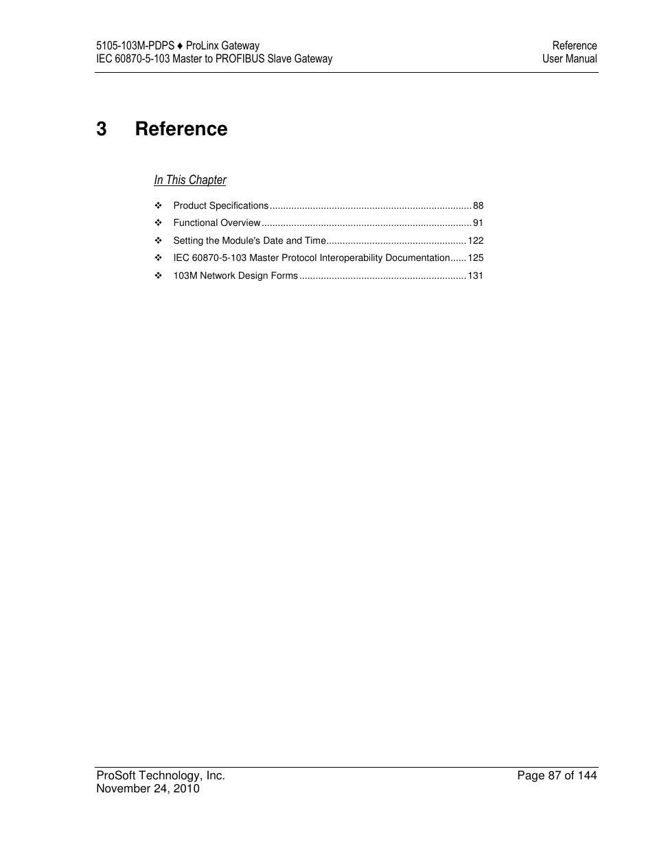 3reference | ProSoft Technology 5105-103M-PDPS User Manual | Page 87 / 144