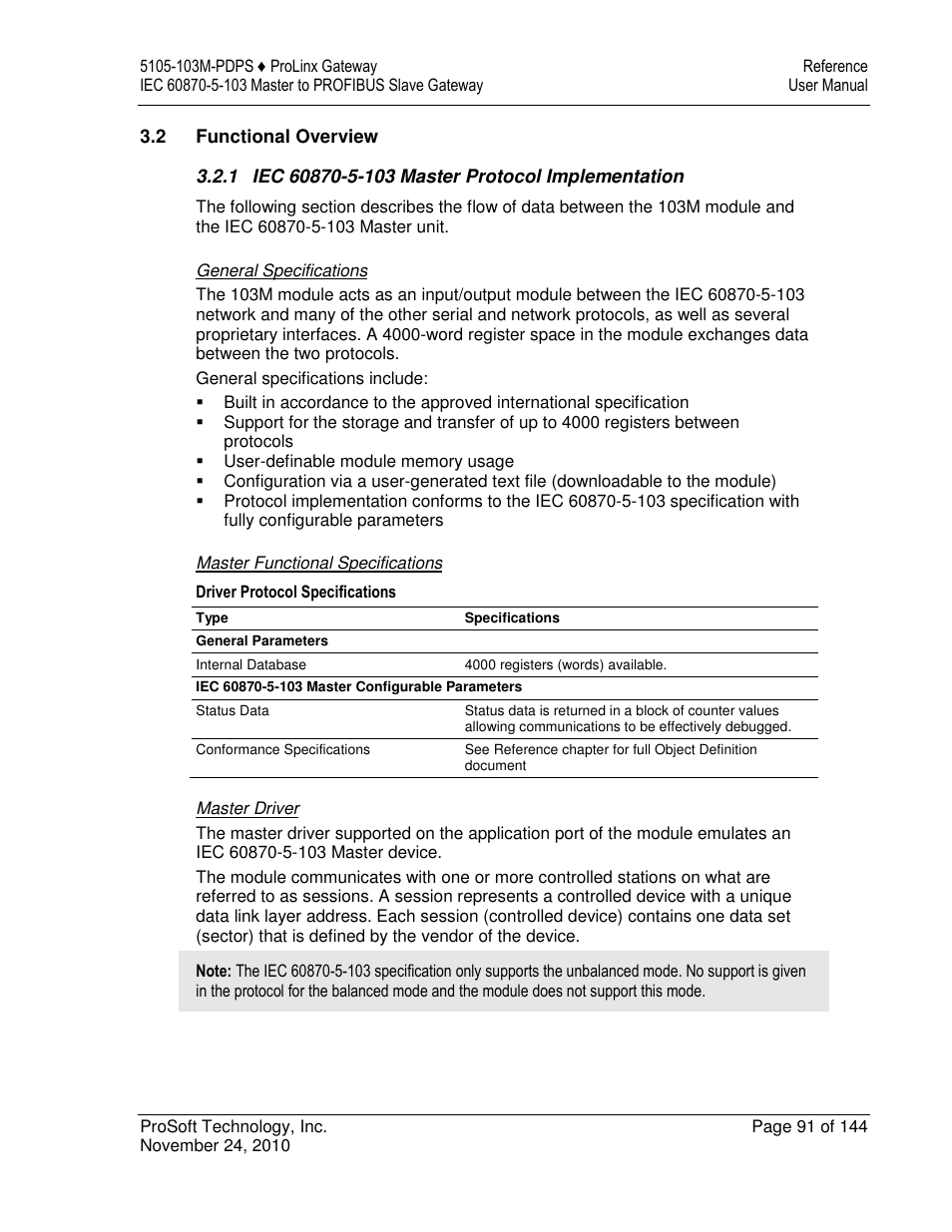 ProSoft Technology 5105-103M-PDPS User Manual | Page 91 / 144