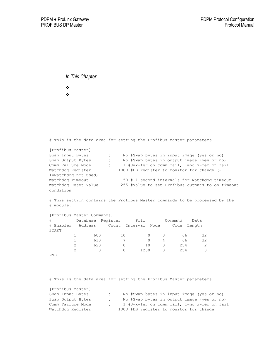 4pdpm protocol configuration | ProSoft Technology 5104-DNPS-PDPM User Manual | Page 43 / 70