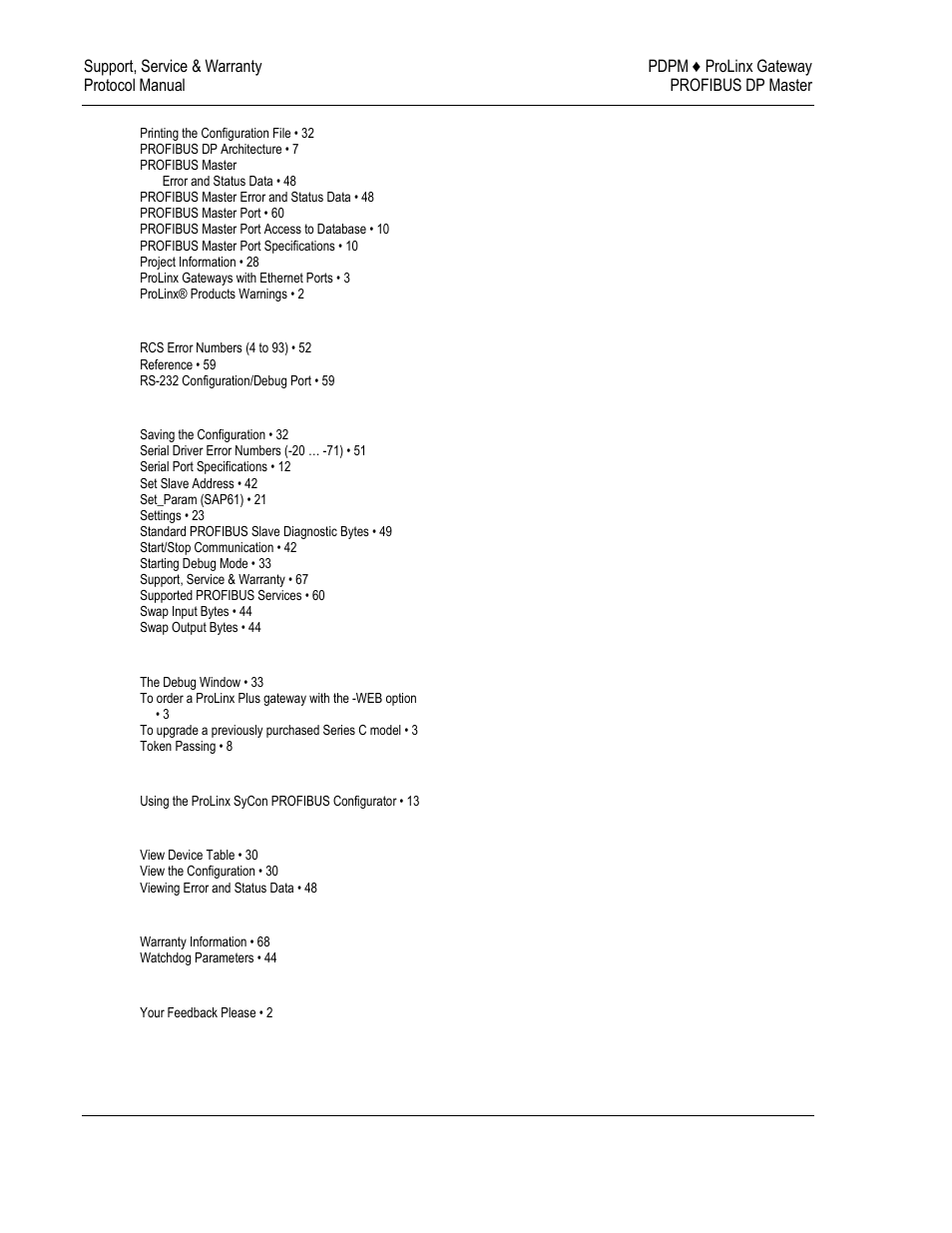 ProSoft Technology 5104-DNPS-PDPM User Manual | Page 70 / 70