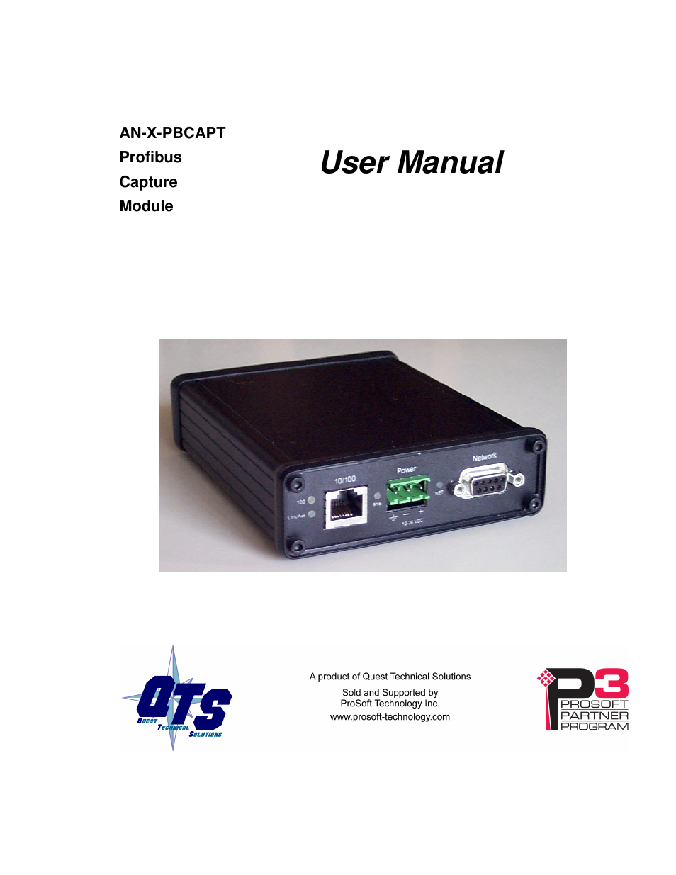 ProSoft Technology AN-X-PB User Manual | 61 pages