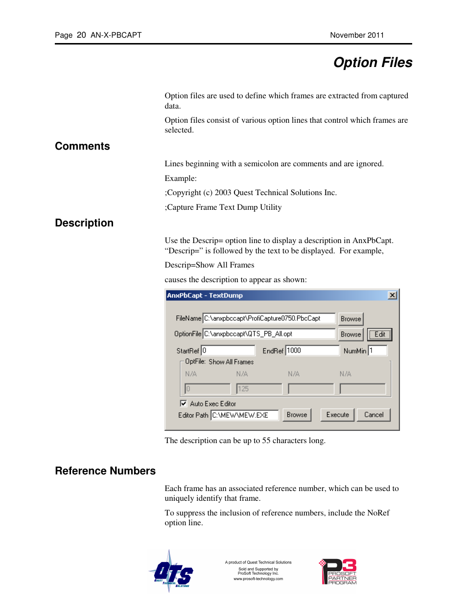 Option files | ProSoft Technology AN-X-PB User Manual | Page 24 / 61