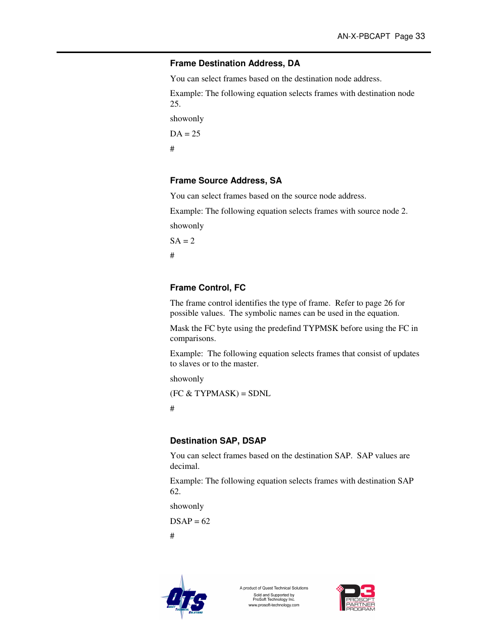 ProSoft Technology AN-X-PB User Manual | Page 37 / 61