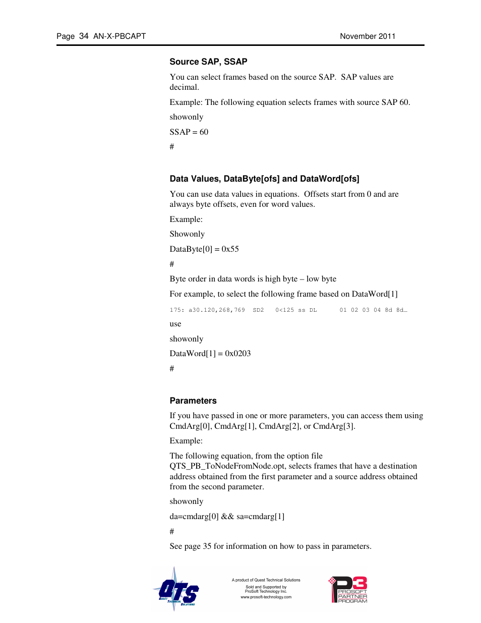 ProSoft Technology AN-X-PB User Manual | Page 38 / 61