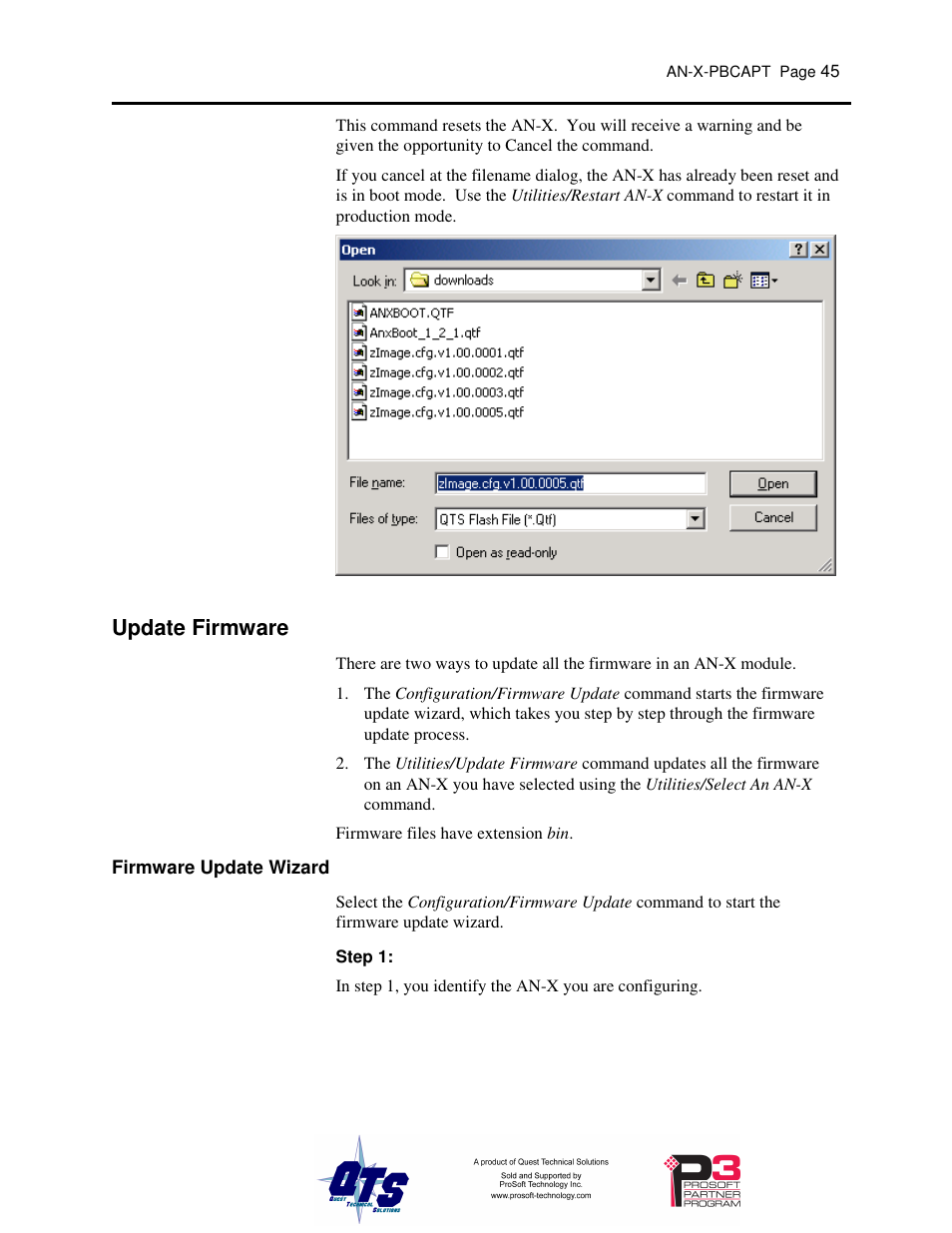 Update firmware | ProSoft Technology AN-X-PB User Manual | Page 49 / 61