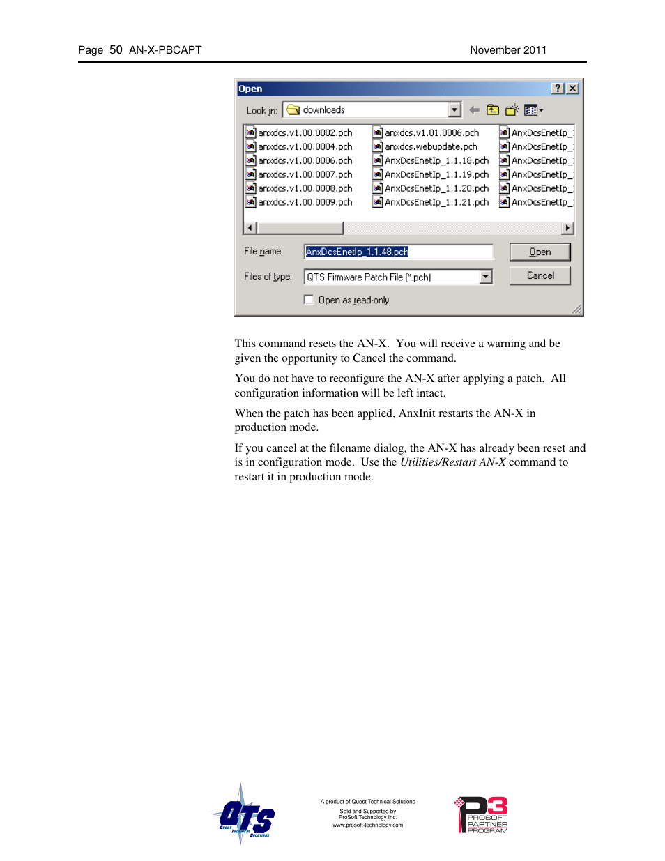 ProSoft Technology AN-X-PB User Manual | Page 54 / 61