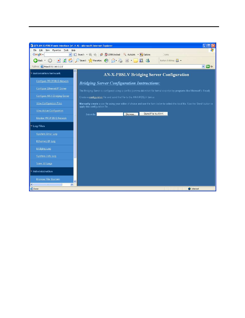 View configuration files | ProSoft Technology AN-X-PB User Manual | Page 67 / 79