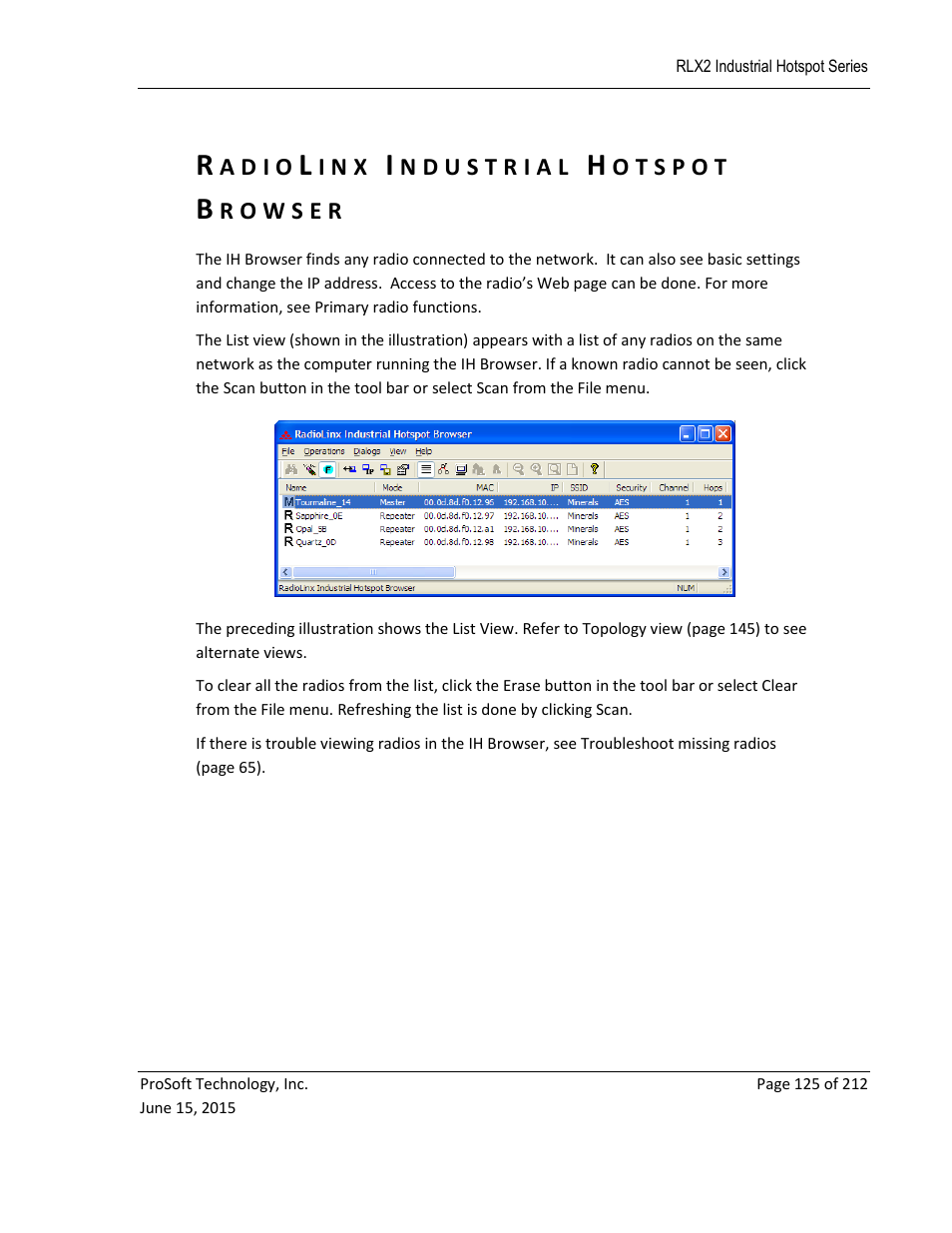 Radiolinx industrial hotspot browser | ProSoft Technology RLX2-IHNF-WC User Manual | Page 125 / 212