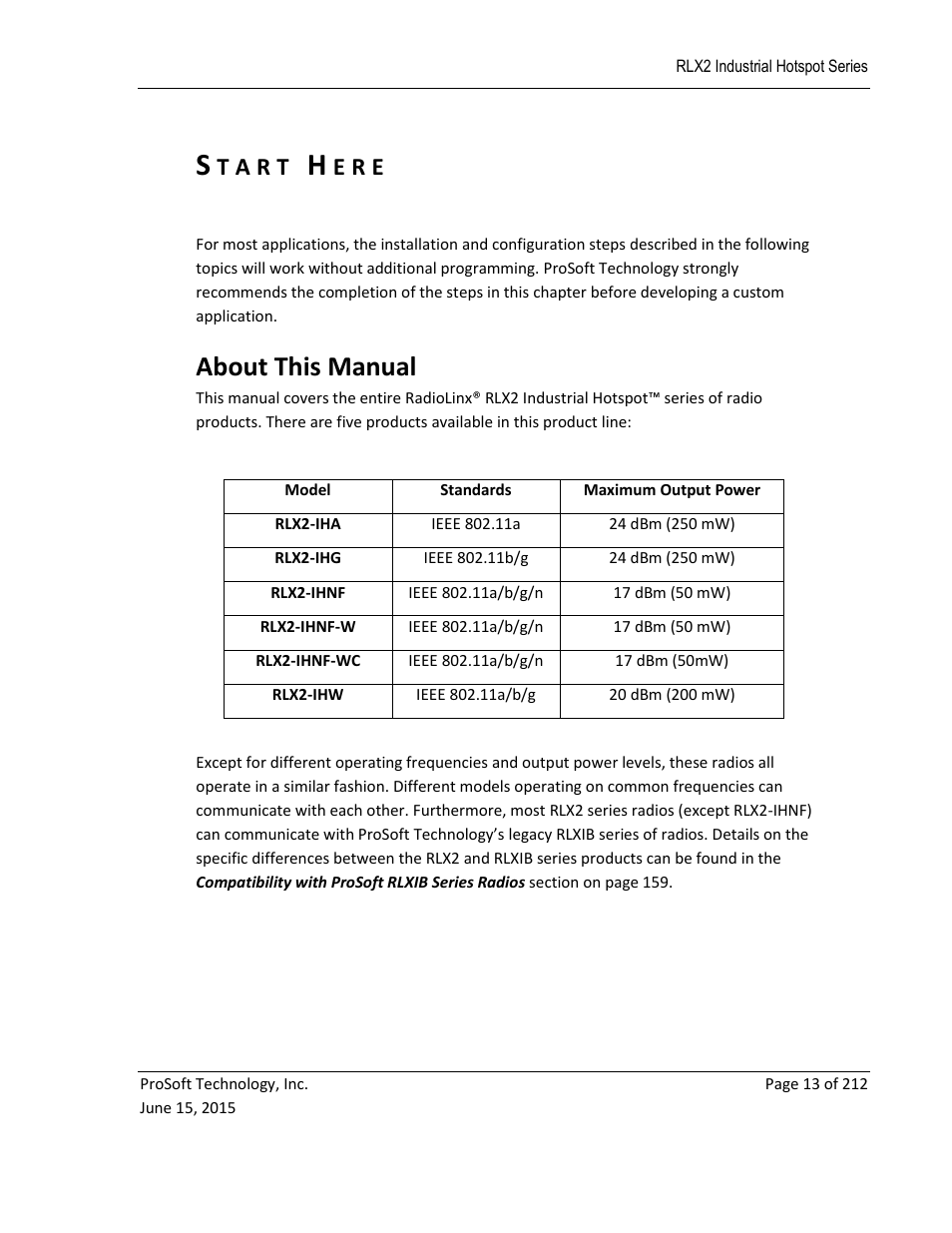 Start here, Bout, Anual | About this manual, T a r t, E r e | ProSoft Technology RLX2-IHNF-WC User Manual | Page 13 / 212