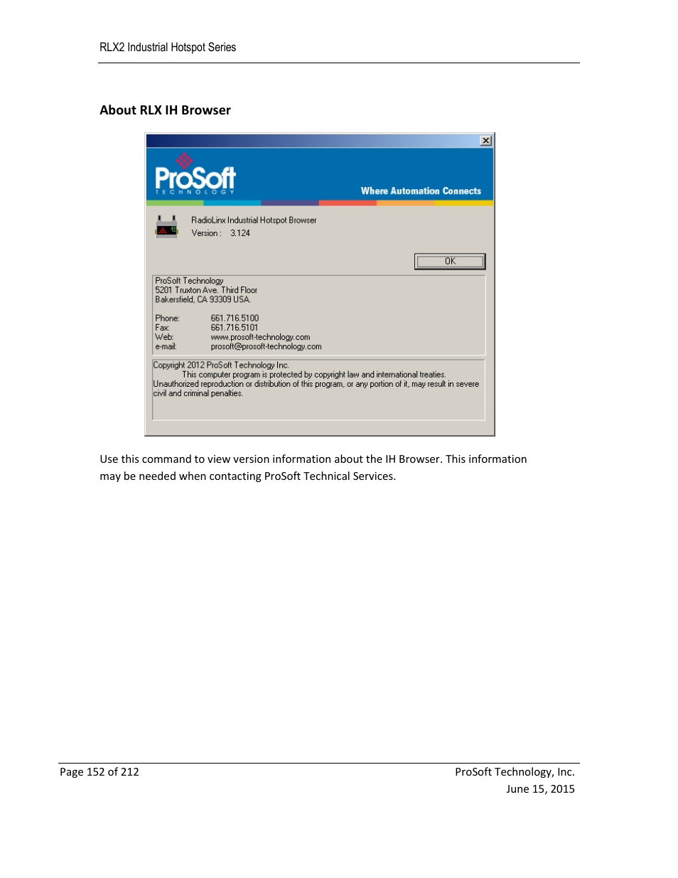 About rlx ih browser | ProSoft Technology RLX2-IHNF-WC User Manual | Page 152 / 212