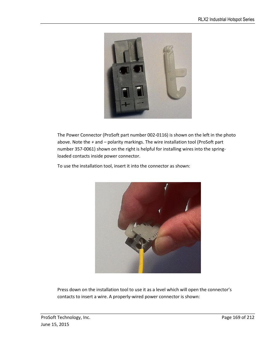 ProSoft Technology RLX2-IHNF-WC User Manual | Page 169 / 212