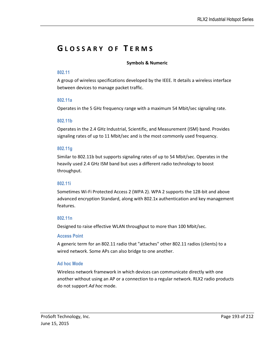 Glossary of terms, E r m s | ProSoft Technology RLX2-IHNF-WC User Manual | Page 193 / 212