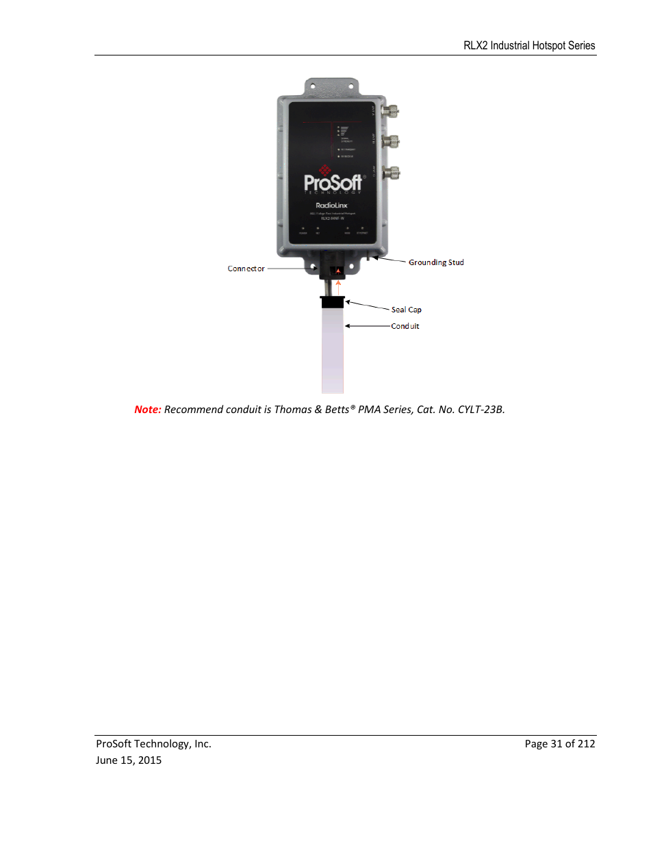 ProSoft Technology RLX2-IHNF-WC User Manual | Page 31 / 212