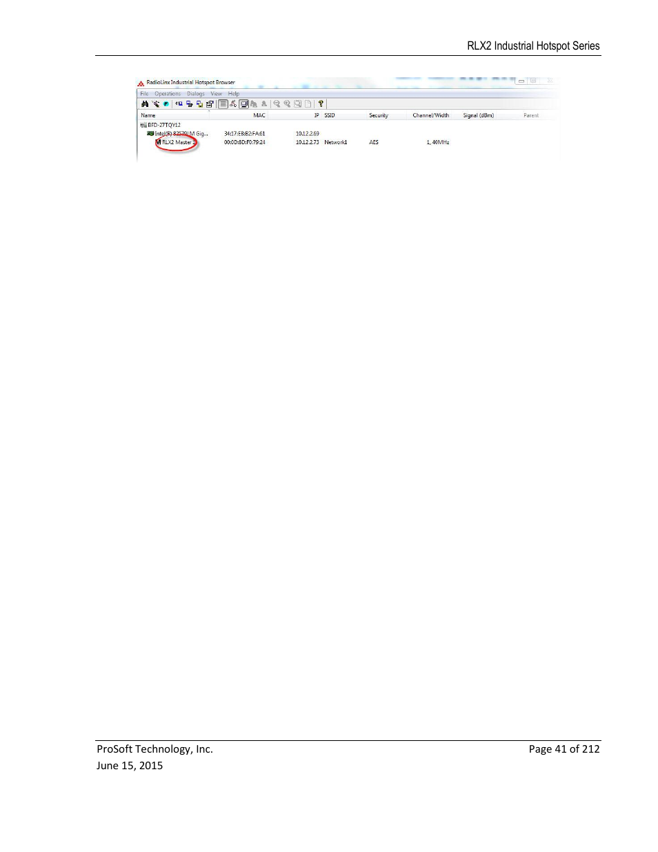 ProSoft Technology RLX2-IHNF-WC User Manual | Page 41 / 212