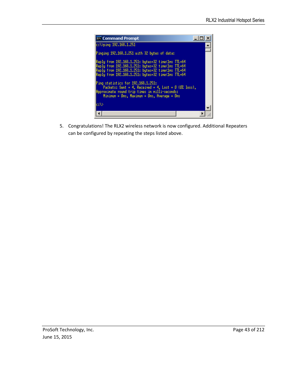 ProSoft Technology RLX2-IHNF-WC User Manual | Page 43 / 212