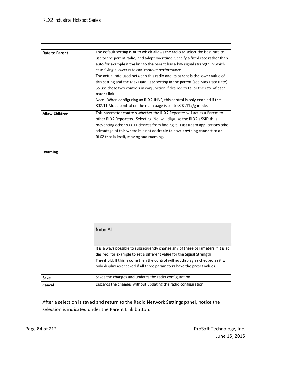 ProSoft Technology RLX2-IHNF-WC User Manual | Page 84 / 212