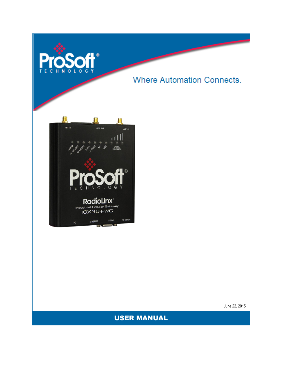 ProSoft Technology ICX30-HWC User Manual | 64 pages