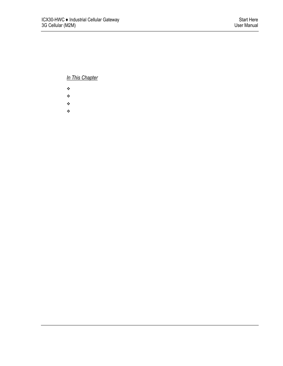 1start here | ProSoft Technology ICX30-HWC User Manual | Page 7 / 64