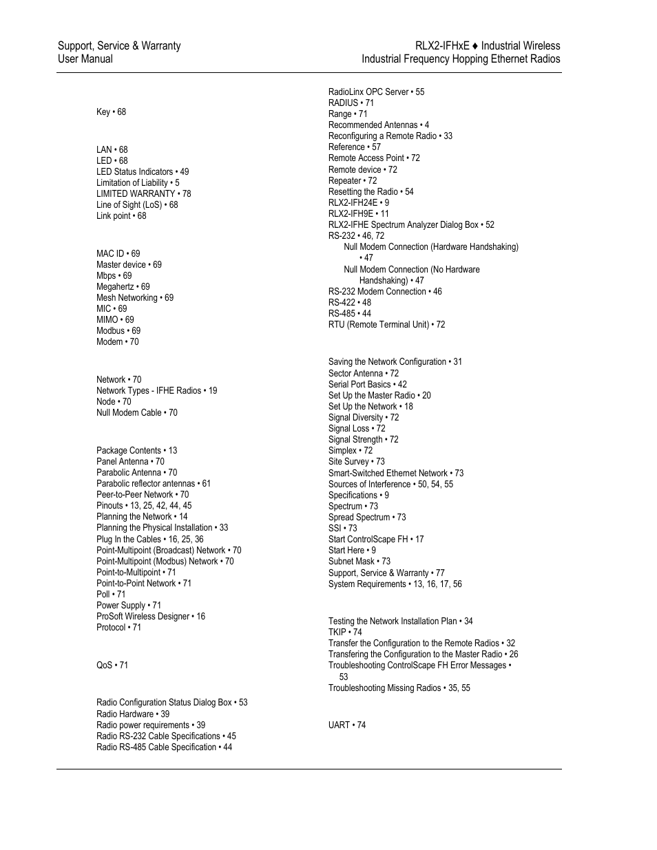 ProSoft Technology RLX2-IFH9E User Manual | Page 80 / 81