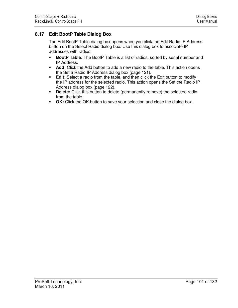 ProSoft Technology RLX2-IFH9E User Manual | Page 101 / 132