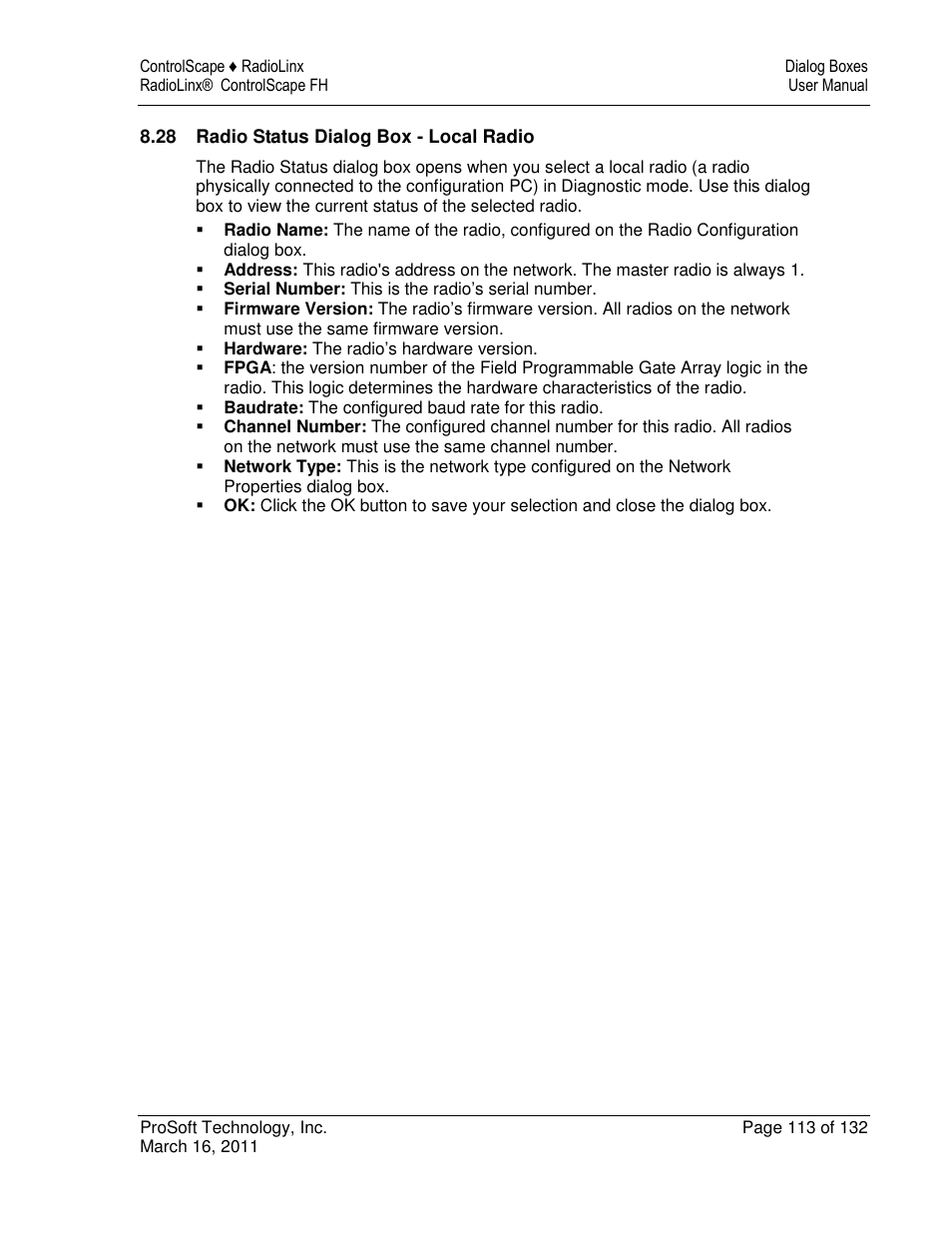 ProSoft Technology RLX2-IFH9E User Manual | Page 113 / 132