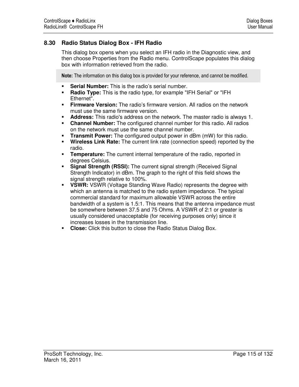 ProSoft Technology RLX2-IFH9E User Manual | Page 115 / 132