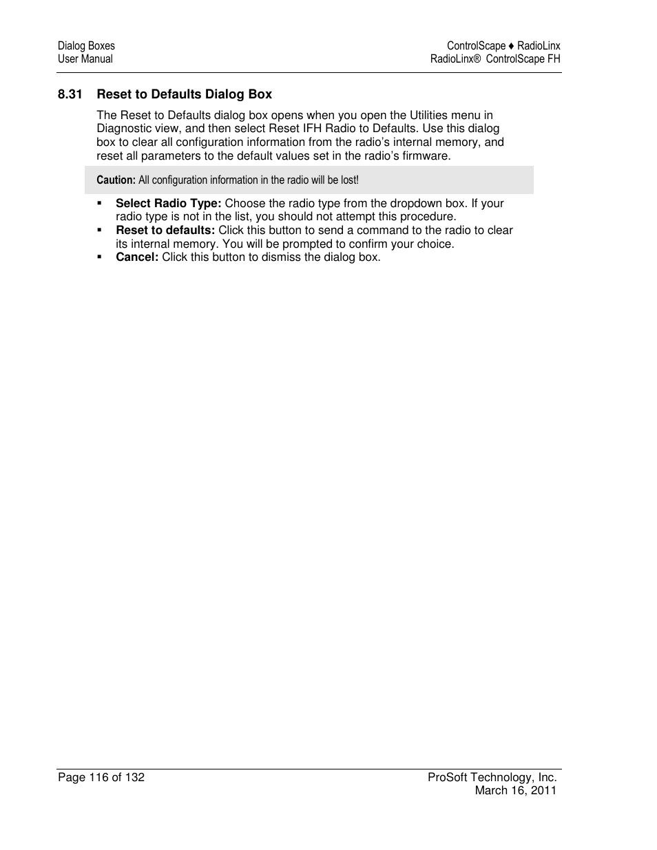ProSoft Technology RLX2-IFH9E User Manual | Page 116 / 132
