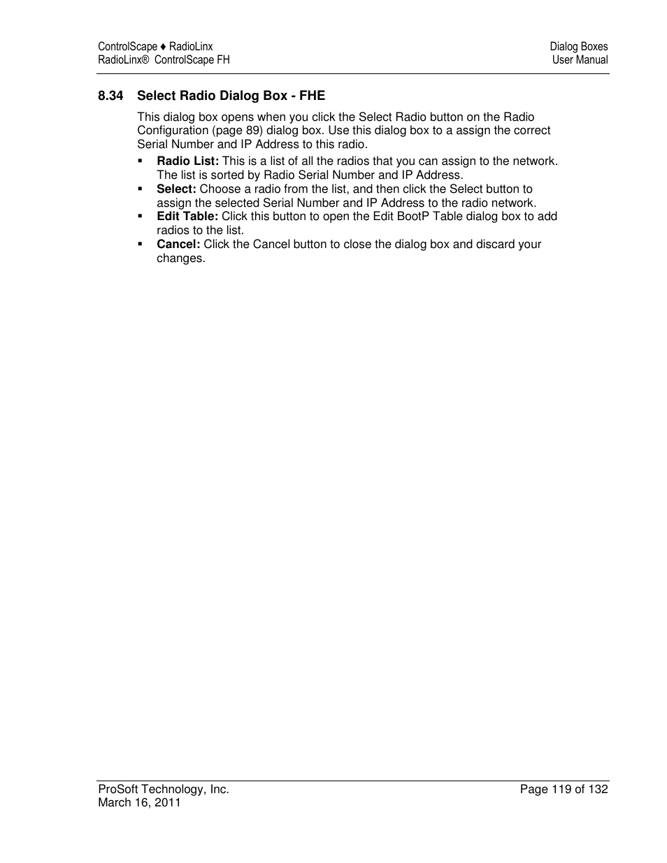 ProSoft Technology RLX2-IFH9E User Manual | Page 119 / 132