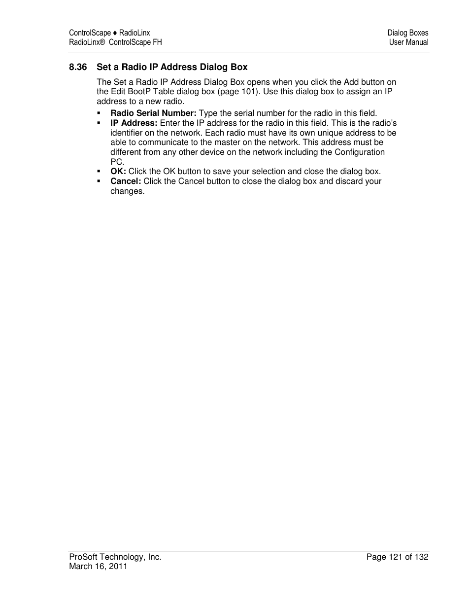 ProSoft Technology RLX2-IFH9E User Manual | Page 121 / 132