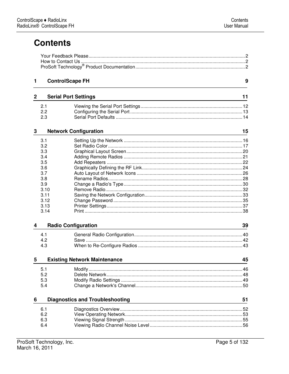 ProSoft Technology RLX2-IFH9E User Manual | Page 5 / 132