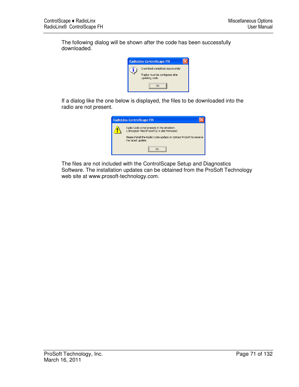 ProSoft Technology RLX2-IFH9E User Manual | Page 71 / 132